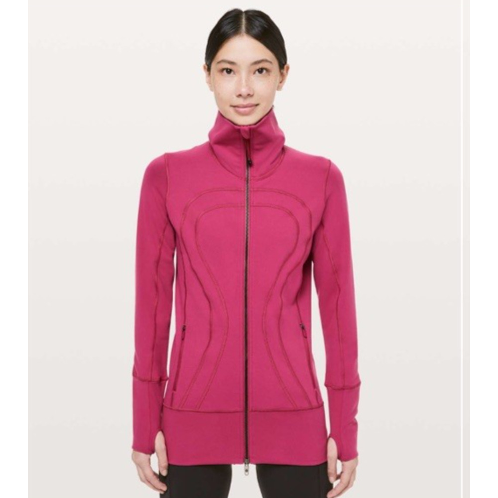Lululemon | In Stride Jacket Violet Red Luon Thumbhole Full Zip | Womens‎ Sz 4